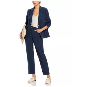 T Tahari Pants Suit Women Plus Size 14 Single Button Blazer NWT Pant Blue Office